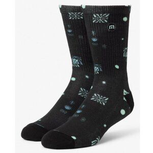 TRAVIS MATHEW Men's Quick Trip Crew Sock Size OS In Black